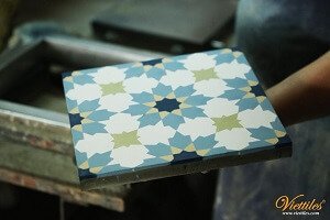 MAKING EACH PIECE OF CEMENT TILES WITH ALL PASSION AND LOVE