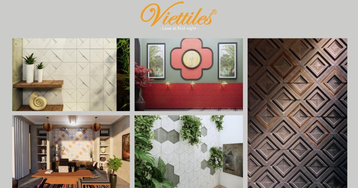 Viettiles 3D wall tiles – a solution for creating depth and striking accents in any space.