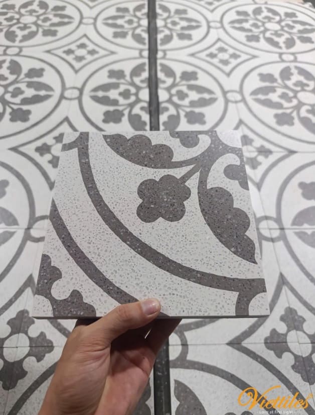 Gạch Bông Đá Mài VT20-278 | Gạch Lát Nền Phong Cách Indochine - Viettiles