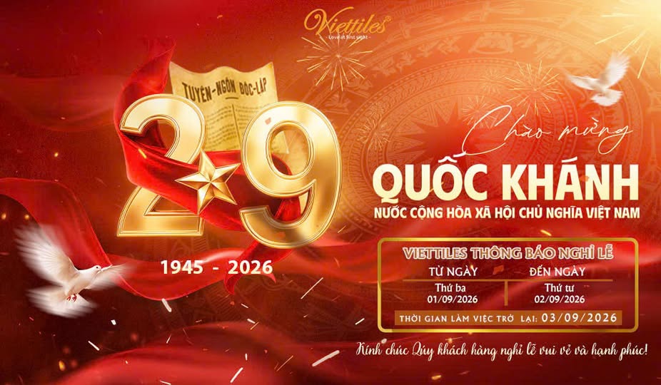 Viettiles – Notice of 2026 National Day Holiday Schedule