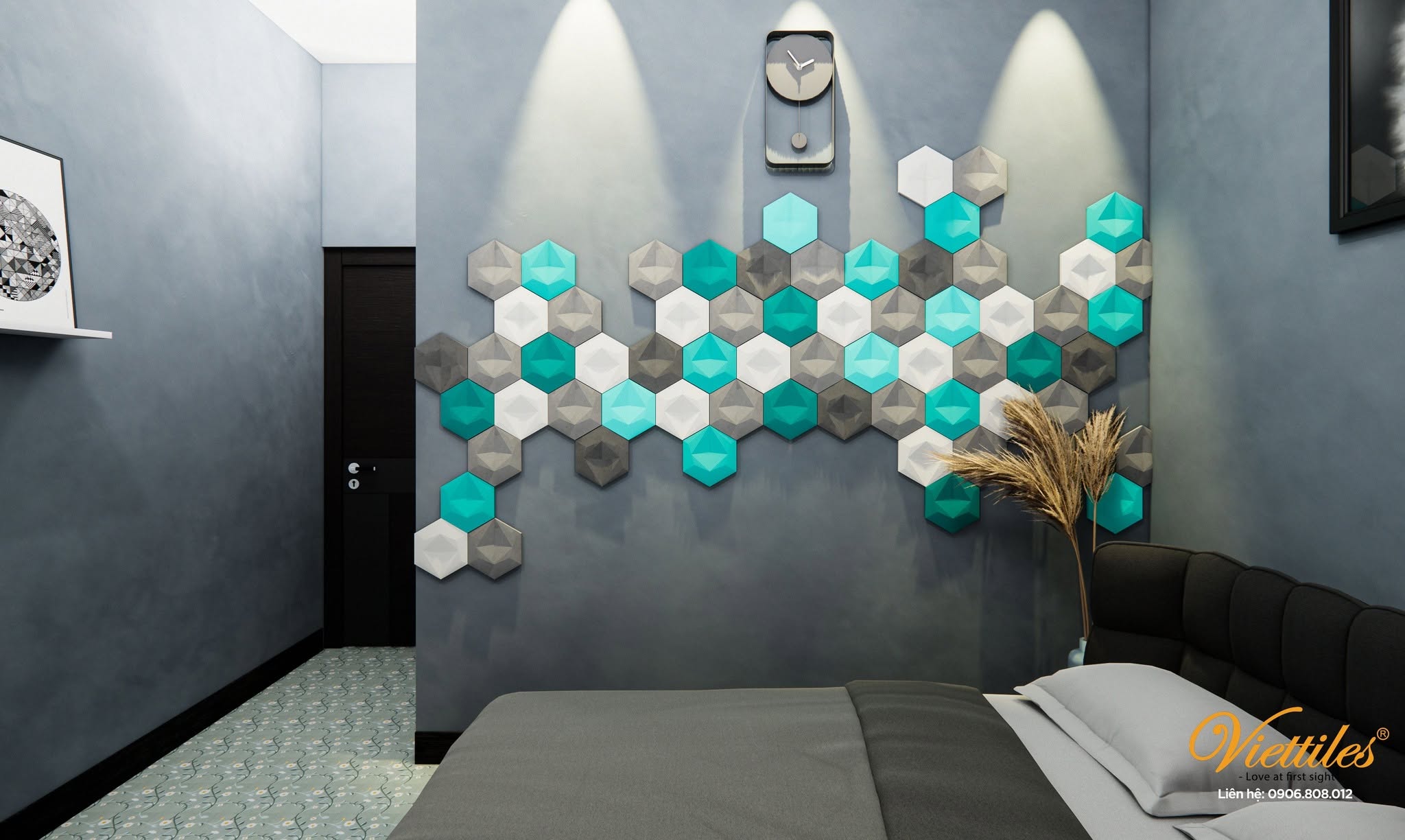 Secrets to Using 3D Tiles to Decorate Living Room Walls and Create Depth