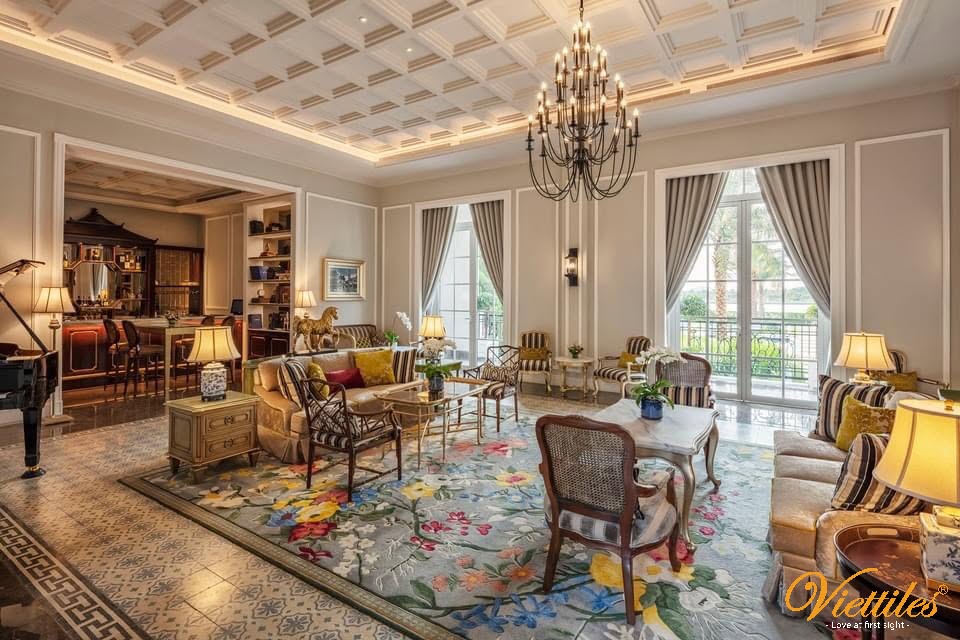 Patterned Cement Wall Tiles for Living Rooms and Beautiful Styling Ideas for Modern Homes