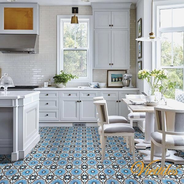 Selecting Spring cotton tiles brings coolness to the whole space