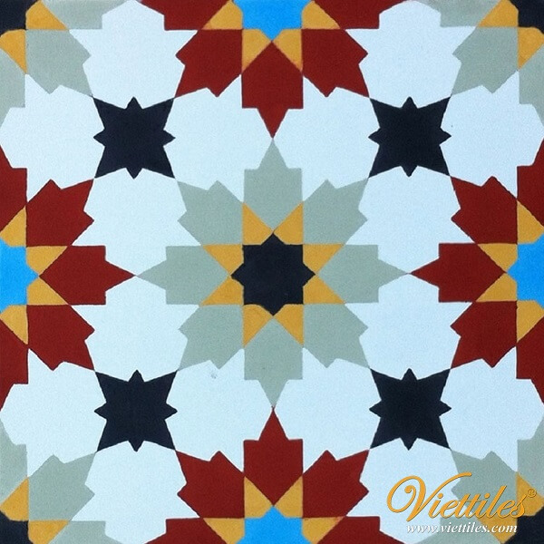  Classic cotton tile pattern - Artistic square brick V20-028-F-02