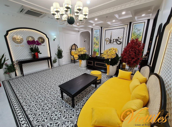 gạch bông phòng khách
