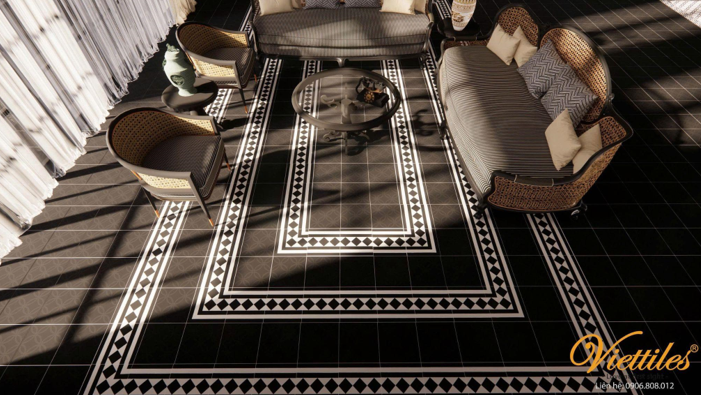 thảm gạch bông decor 3