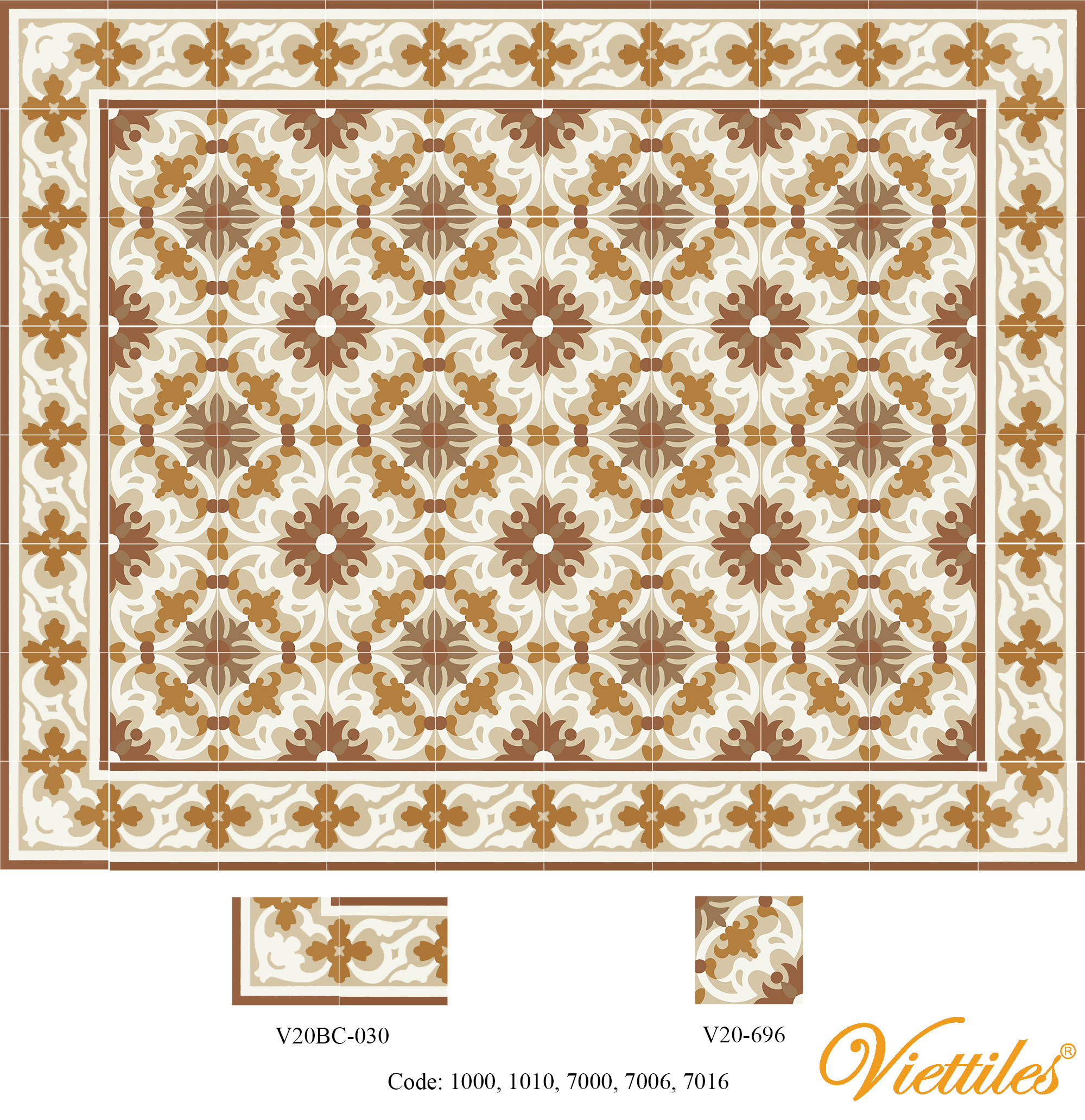 THAM GACH BONG V20-696-F05