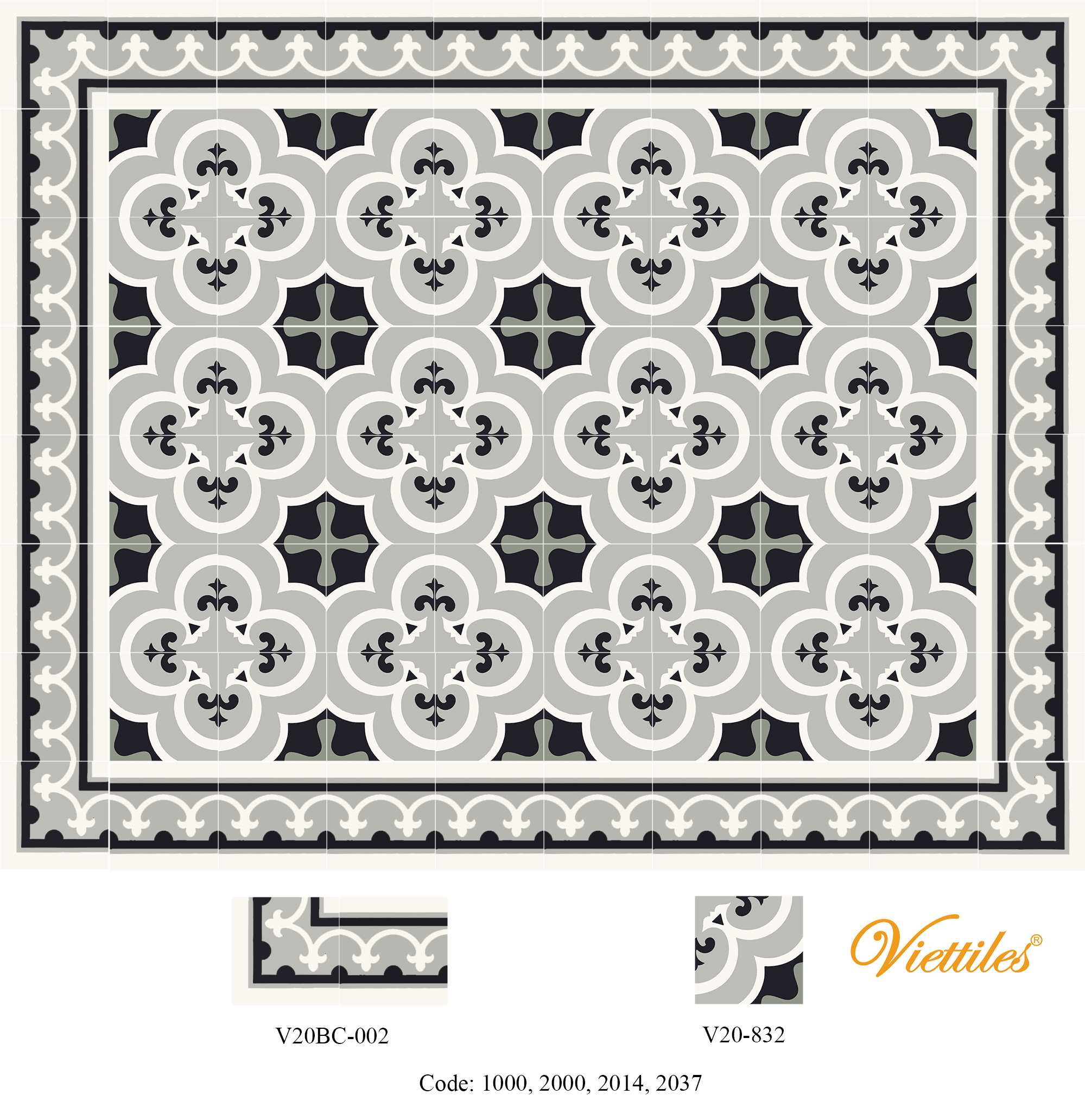 THAM GACH BONG V20-832-F02