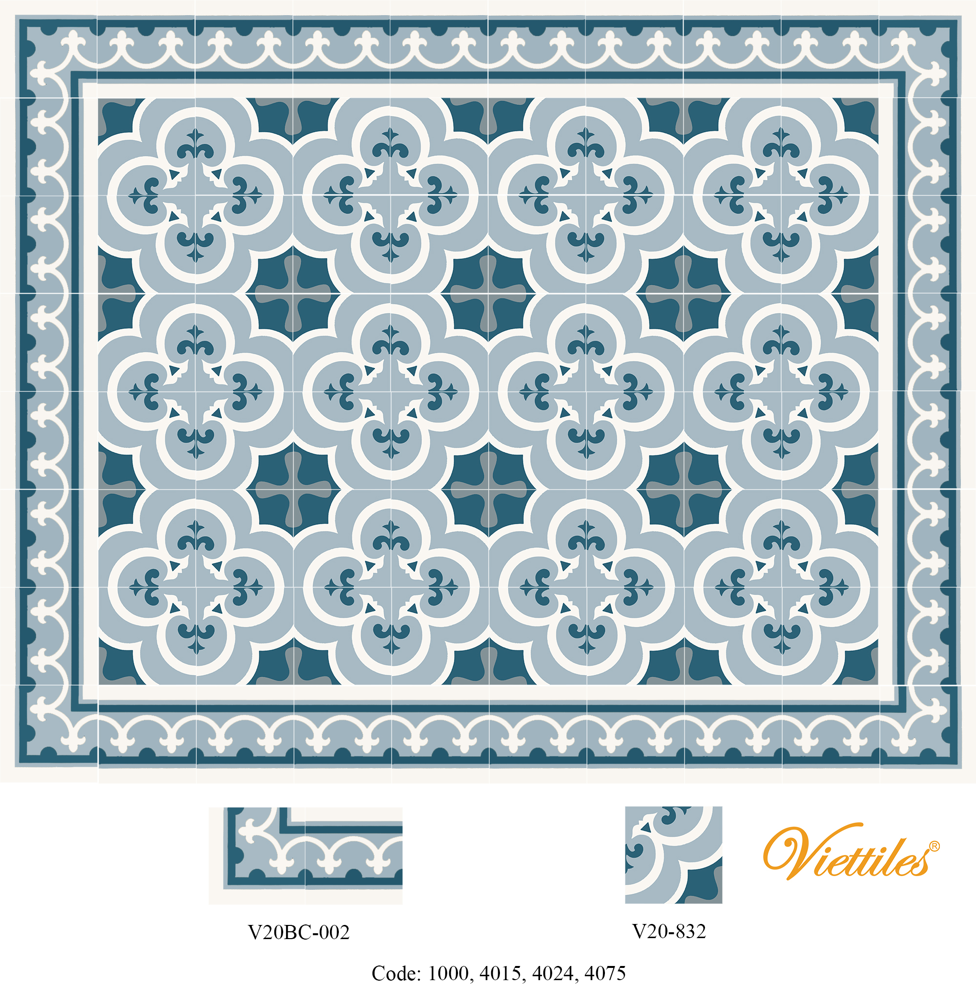 THAM GACH BONG V20-832-F04