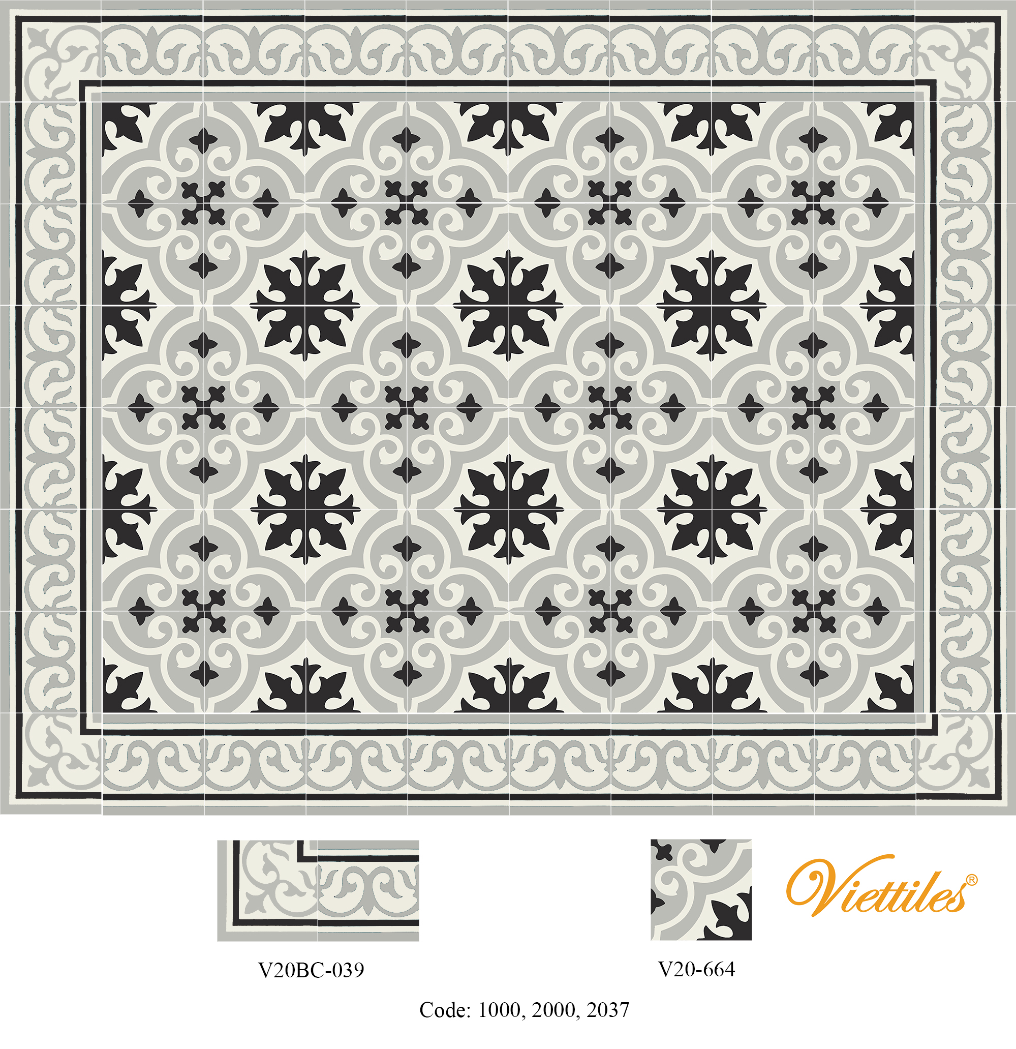 THAM GACH BONG V20-664-T03