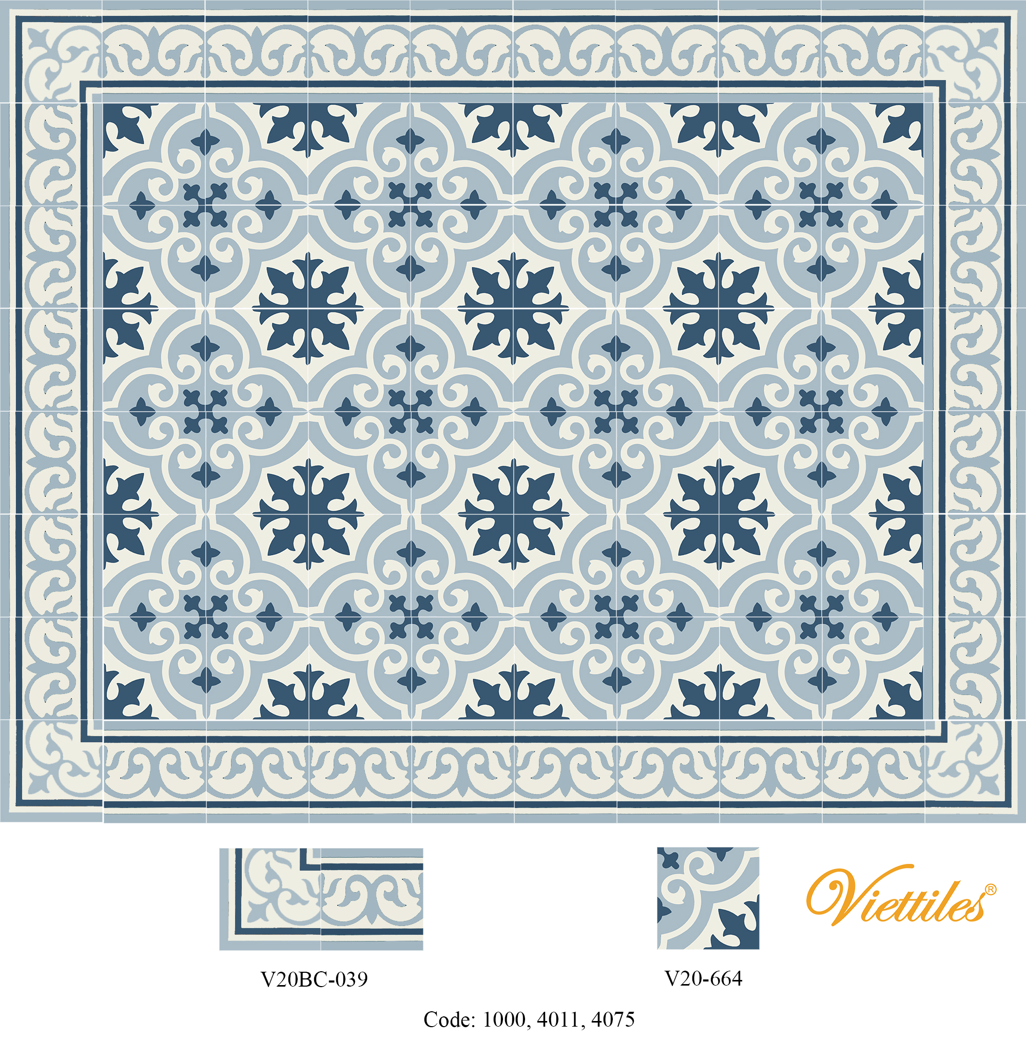 THAM GACH BONG V20-664-T04