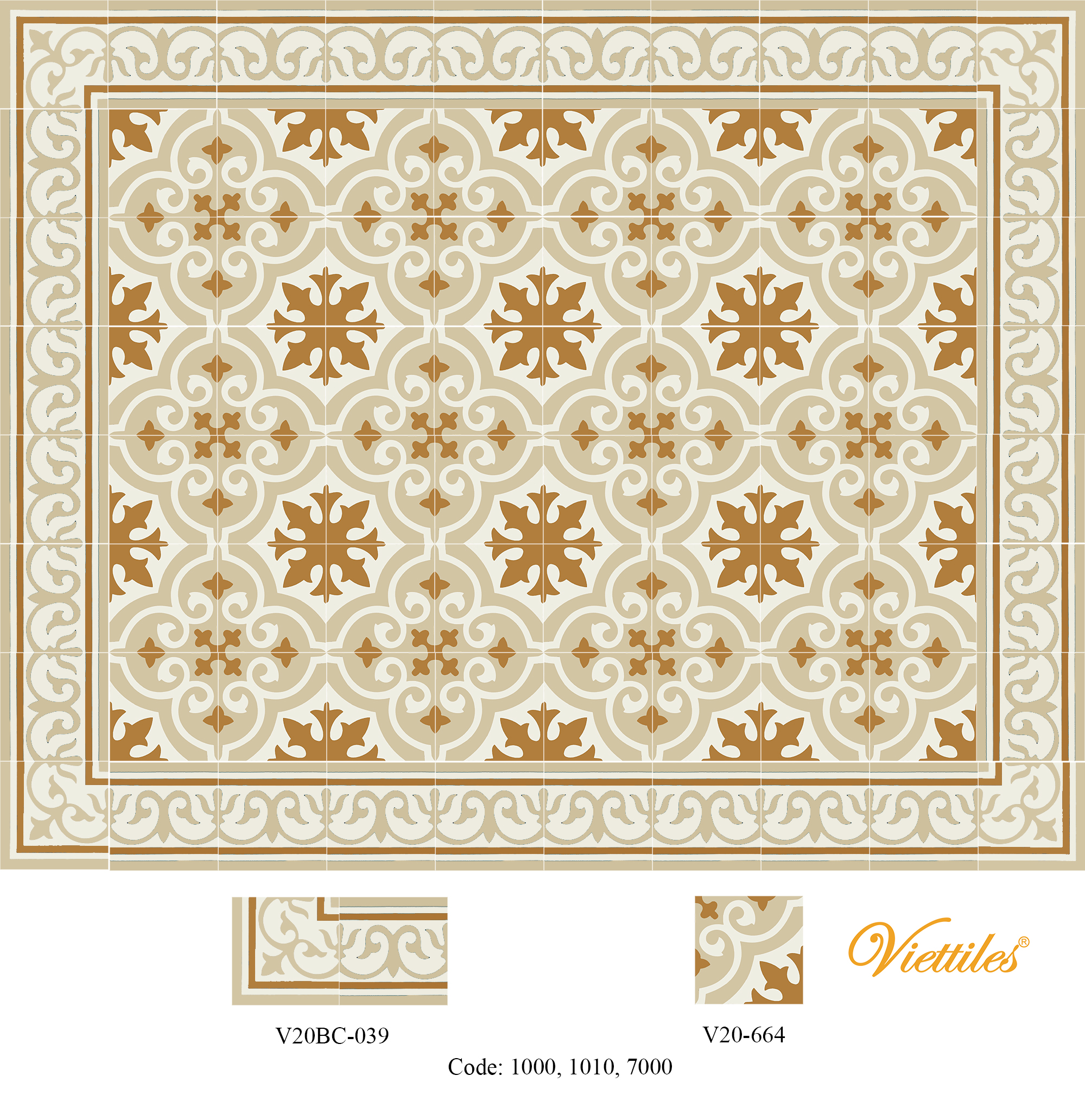 THAM GACH BONG V20-664-T05