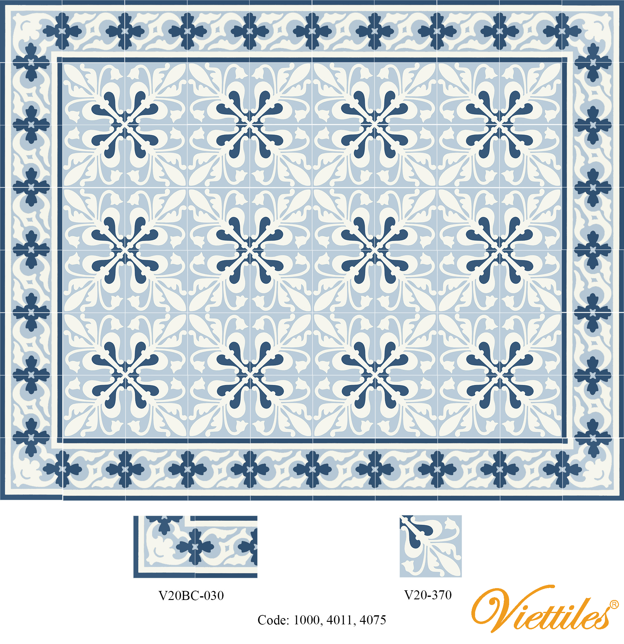 THAM GACH BONG V20-370-T04