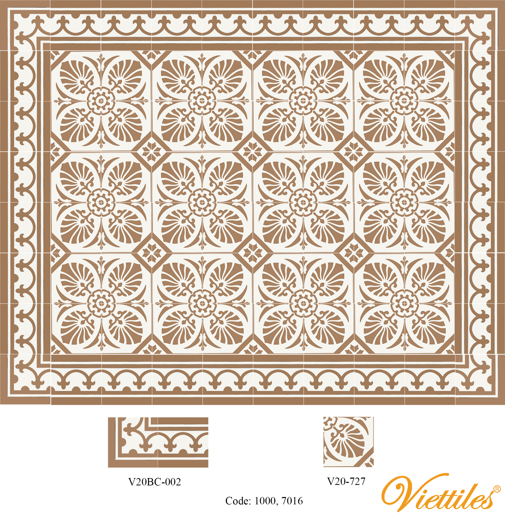 THAM GACH BONG V20-727-T04