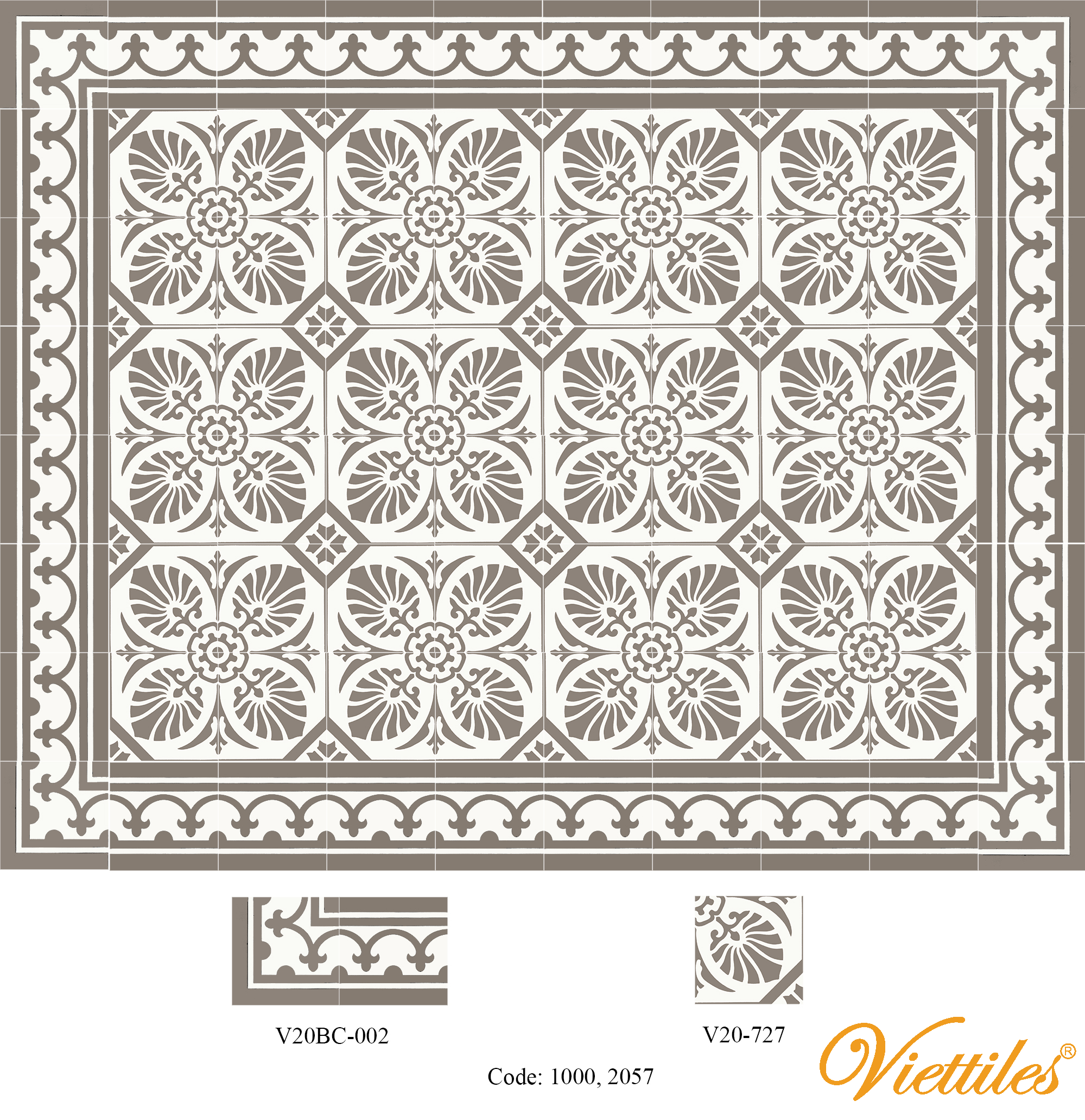 THAM GACH BONG V20-727-T05