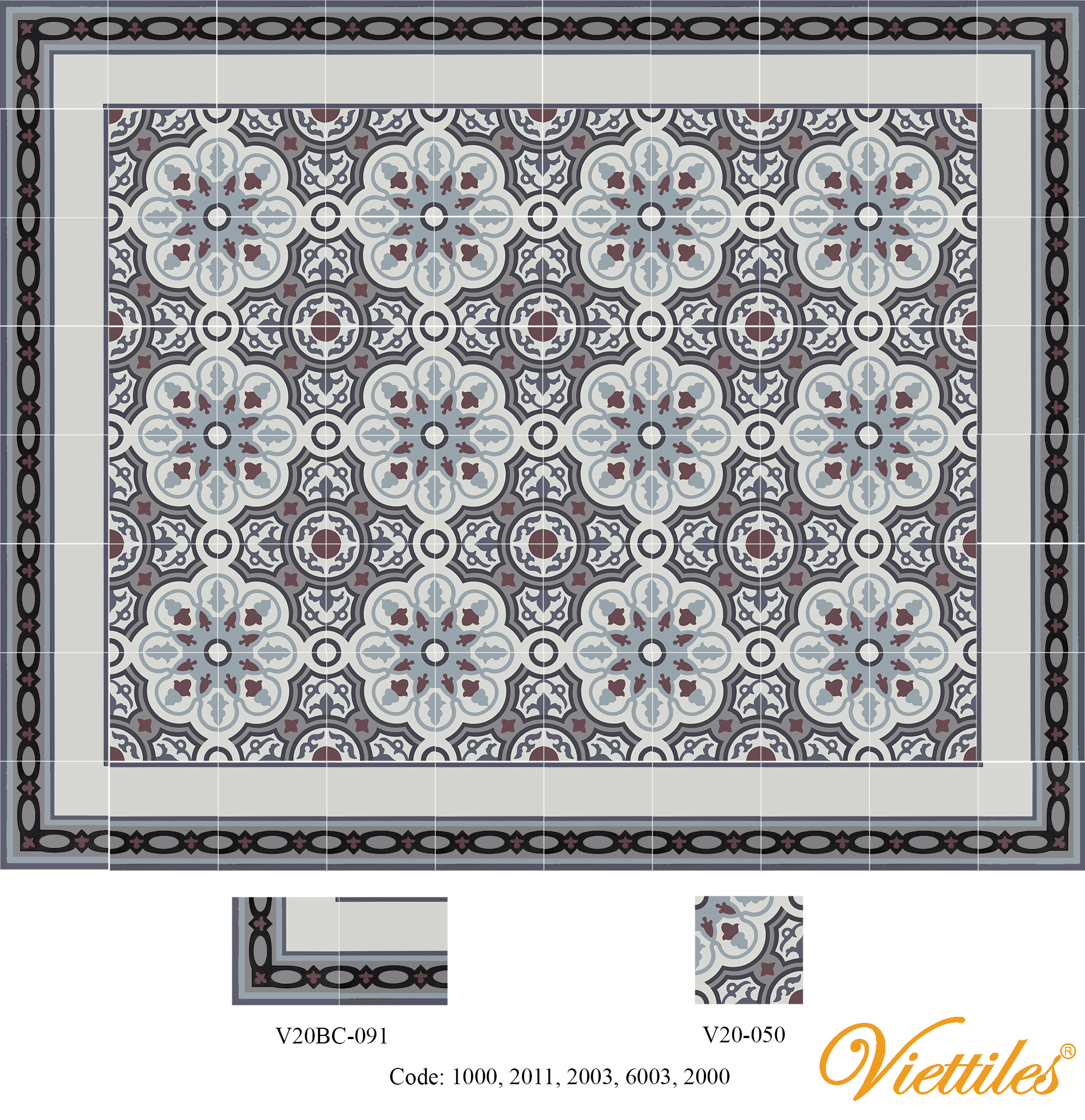 THAM GACH BONG V20-050-F05